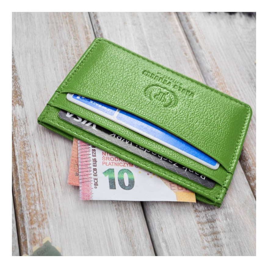 Zestaw prezentowy dla niej portfel damski w kwiaty T-45 i skórzane etui na karty T-151 ZUP-144-GR