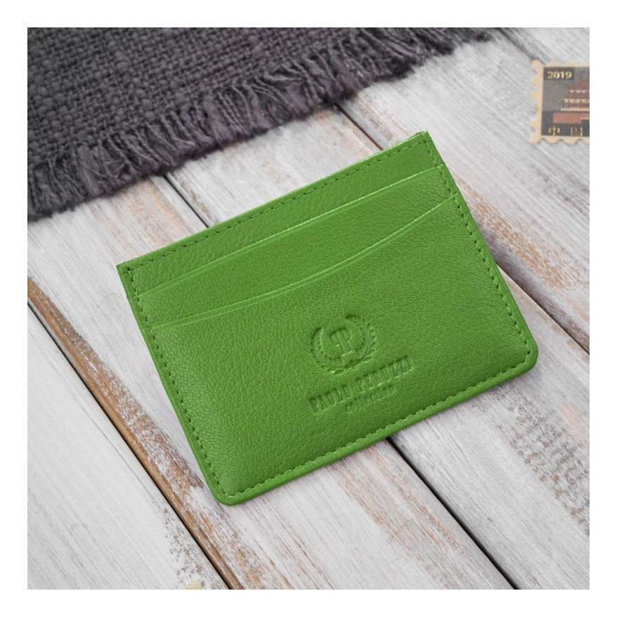 Zestaw prezentowy dla niej portfel damski w kwiaty T-45 i skórzane etui na karty T-151 ZUP-144-GR