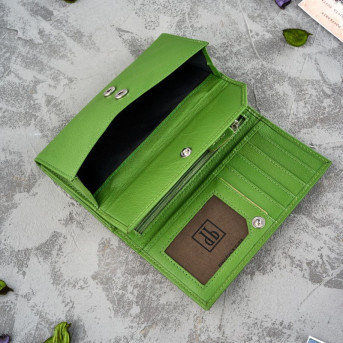 Zestaw prezentowy dla niej portfel damski w kwiaty T-45 i skórzane etui na karty T-151 ZUP-144-GR