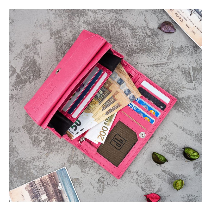 Zestaw prezentowy dla niej portfel damski w kwiaty T-45 i skórzane etui na karty T-151 ZUP-144-PI