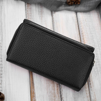 Zestaw prezentowy dla niej portfel damski skórzany T-138 i etui na karty T-151 ZUP-145-BL