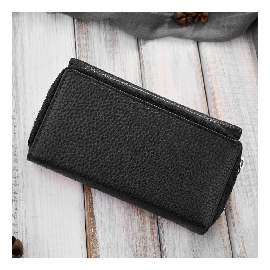 Zestaw prezentowy dla niej portfel damski skórzany T-138 i etui na karty T-151 ZUP-145-BL