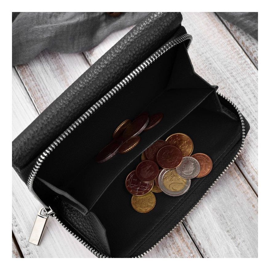 Zestaw prezentowy dla niej portfel damski skórzany T-138 i etui na karty T-151 ZUP-145-BL