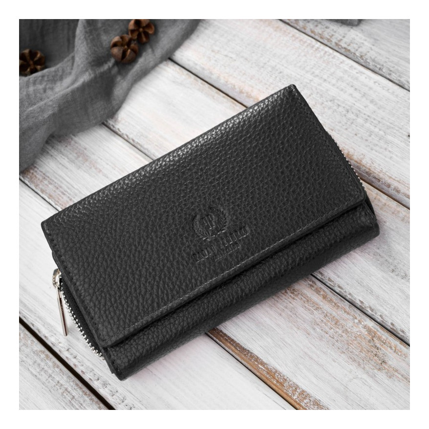 Zestaw prezentowy dla niej portfel damski skórzany T-138 i etui na karty T-151 ZUP-145-BL