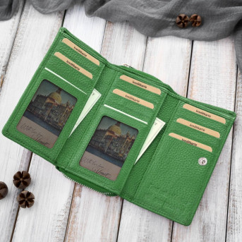 Zestaw prezentowy dla niej portfel damski skórzany T-138 i etui na karty T-151 ZUP-145-GR