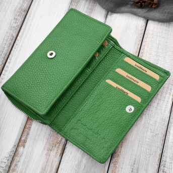 Zestaw prezentowy dla niej portfel damski skórzany T-138 i etui na karty T-151 ZUP-145-GR