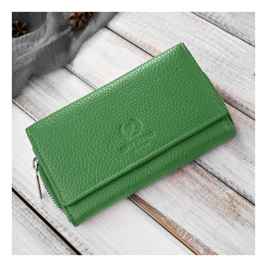 Zestaw prezentowy dla niej portfel damski skórzany T-138 i etui na karty T-151 ZUP-145-GR