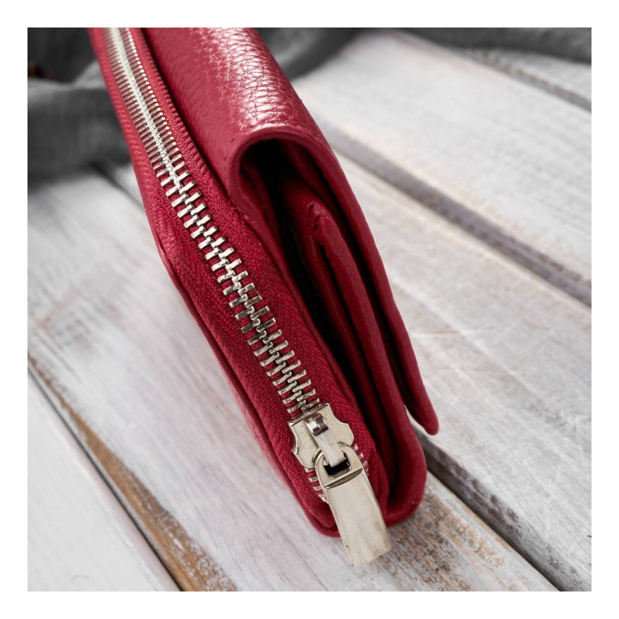 Zestaw prezentowy dla niej portfel damski skórzany T-138 i etui na karty T-151 ZUP-145-RD