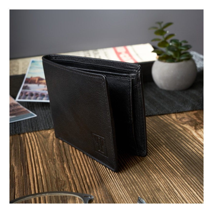 Zestaw prezentowy dla niego portfel męski skórzany T-67 i etui na karty T-151 ZUP-147-BL