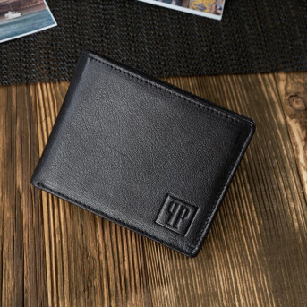 Zestaw prezentowy dla niego portfel męski skórzany T-67 i etui na karty T-151 ZUP-147-BL