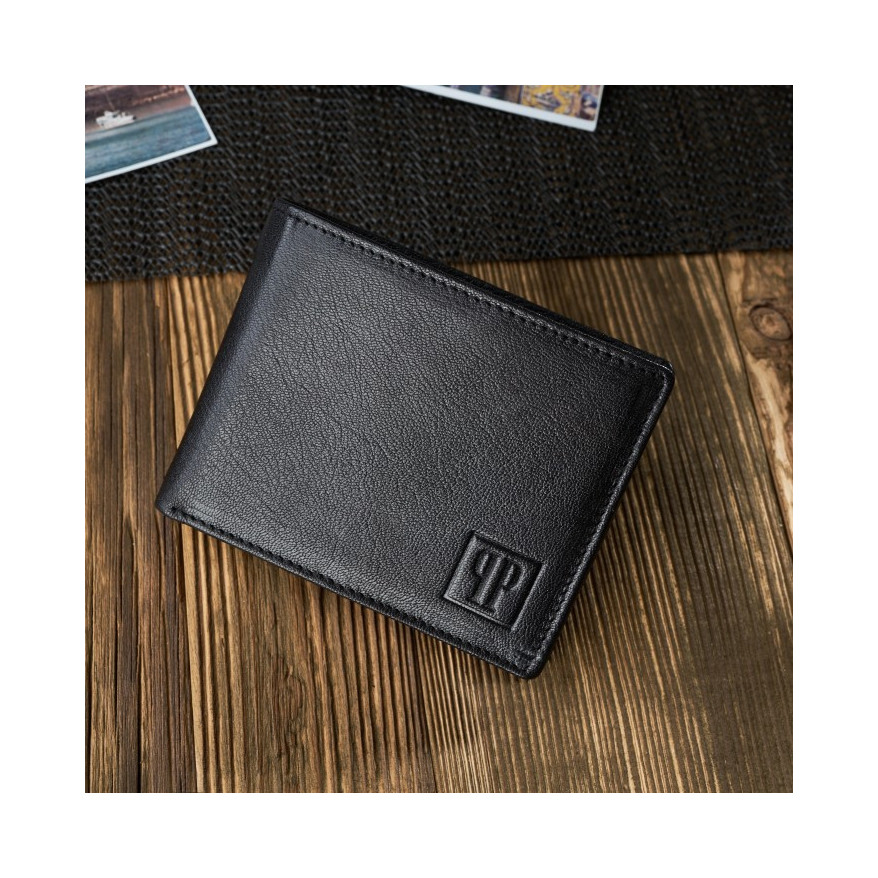 Zestaw prezentowy dla niego portfel męski skórzany T-67 i etui na karty T-151 ZUP-147-BL