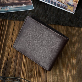 Zestaw prezentowy dla niego portfel męski skórzany T-67 i etui na karty T-151 ZUP-147-BR