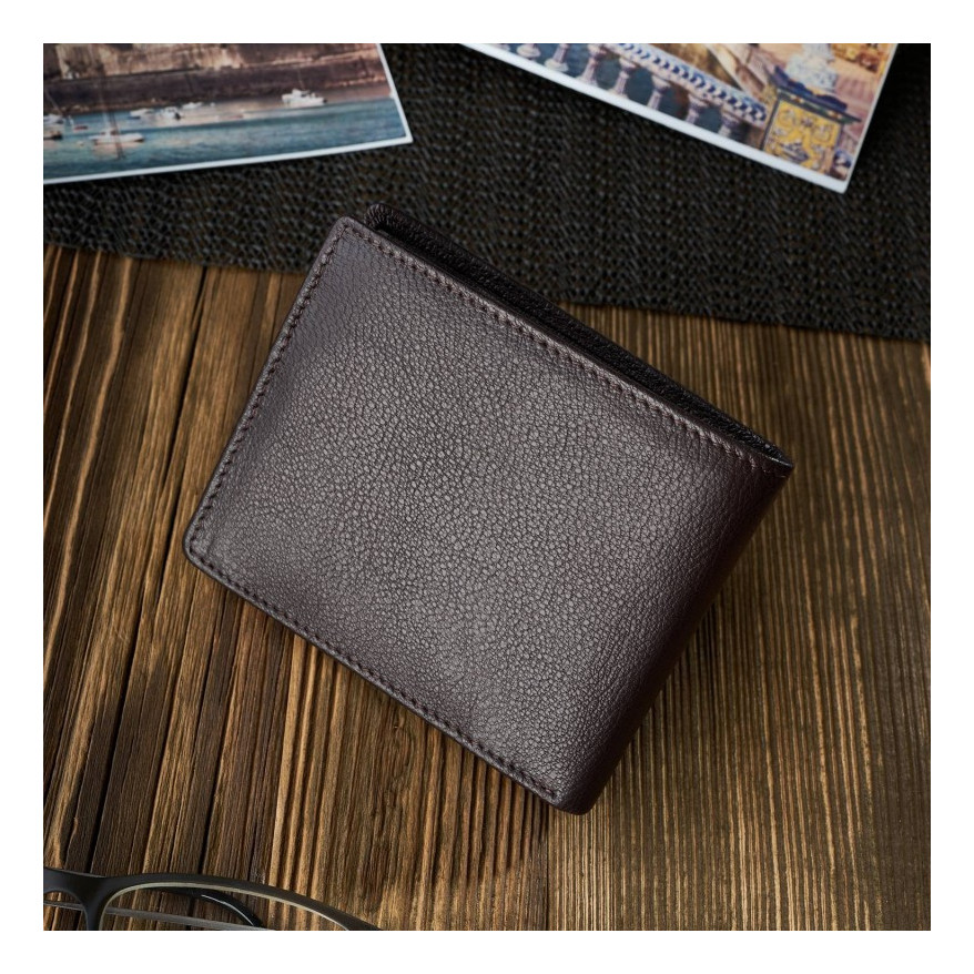 Zestaw prezentowy dla niego portfel męski skórzany T-67 i etui na karty T-151 ZUP-147-BR