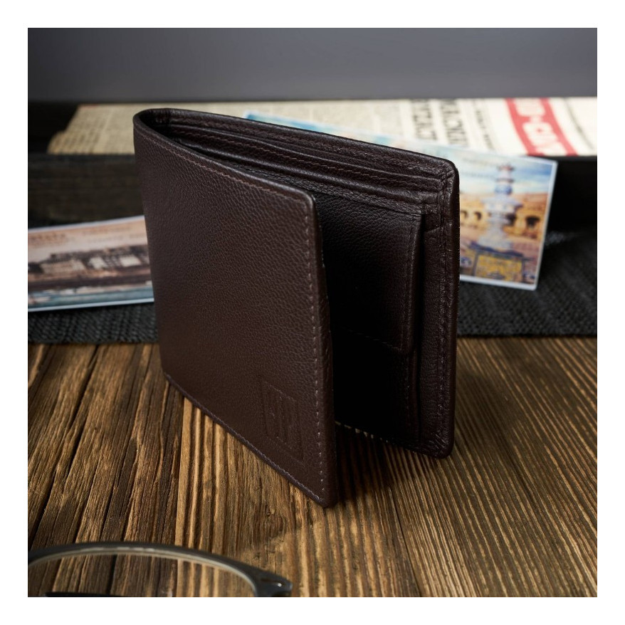 Zestaw prezentowy dla niego portfel męski skórzany T-67 i etui na karty T-151 ZUP-147-BR