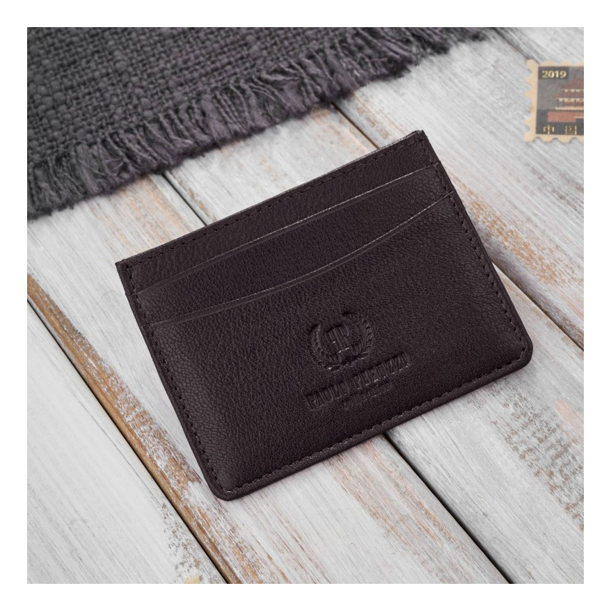 Zestaw prezentowy dla niego portfel męski skórzany T-67 i etui na karty T-151 ZUP-147-BR