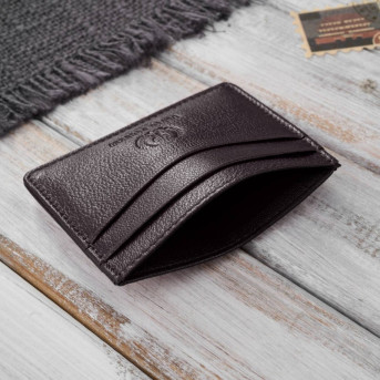 Zestaw prezentowy dla niego portfel męski skórzany T-67 i etui na karty T-151 ZUP-147-BR