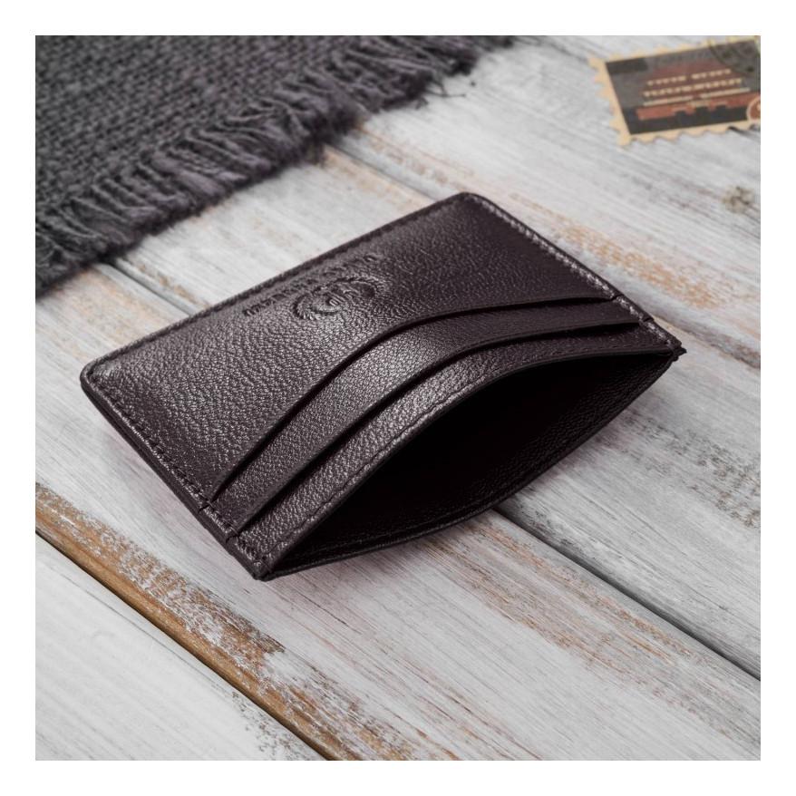 Zestaw prezentowy dla niego portfel męski skórzany T-67 i etui na karty T-151 ZUP-147-BR