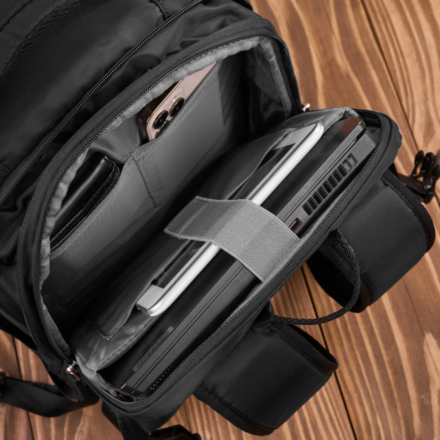 Plecak podróżny do samolotu wielofunkcyjny Paolo Peruzzi AS-01-BL