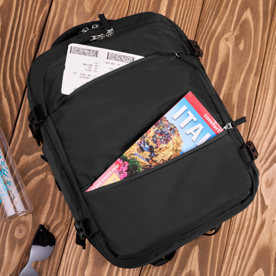 Plecak podróżny do samolotu wielofunkcyjny Paolo Peruzzi AS-01-BL