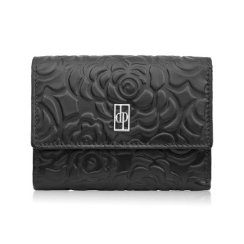 Portfel damski skórzany czarny w orientacji poziomej RFID Paolo Peruzzi AL-15-BL