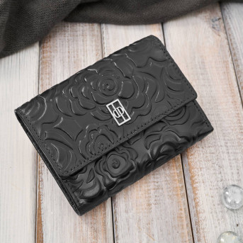 Portfel damski skórzany czarny w orientacji poziomej RFID Paolo Peruzzi AL-15-BL