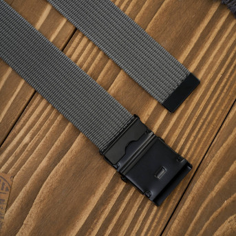 Pasek męski 115 cm parciany grafitowy PW-28-115 pasek do spodni Paolo Peruzzi