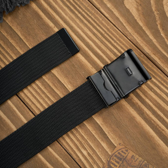 Pasek do spodni męski 125 cm pasek męski parciany czarny