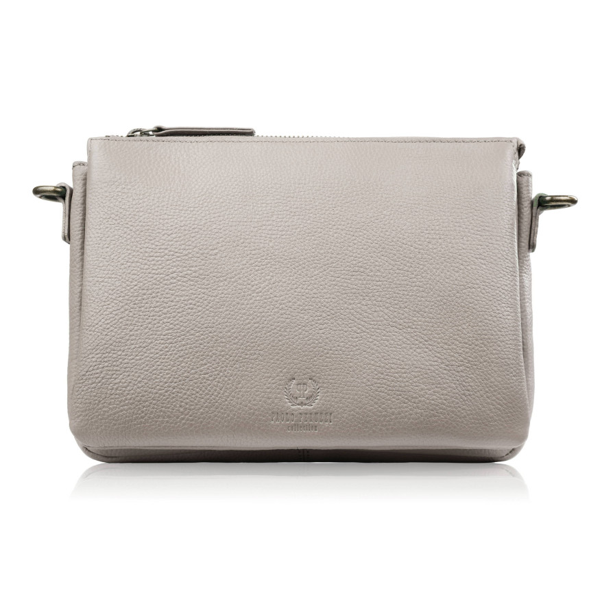 torebka damska na ramię skórzana kremowa Paolo Peruzzi IM-04-CR