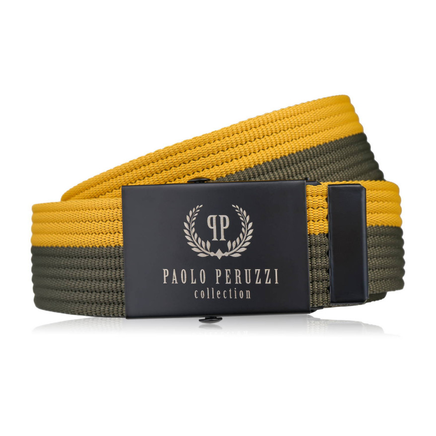 Pasek do spodni unisex 95 cm pasek parciany z klamrą dwukolorowy PW-31-95