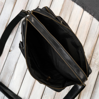 Torba męska na ramię skórzana na laptopa dokumenty A4 Paolo Peruzzi