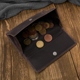 Portfel damski ze skóry naturalnej postarzanej z ochroną RFID Paolo Peruzzi T-33-HBR