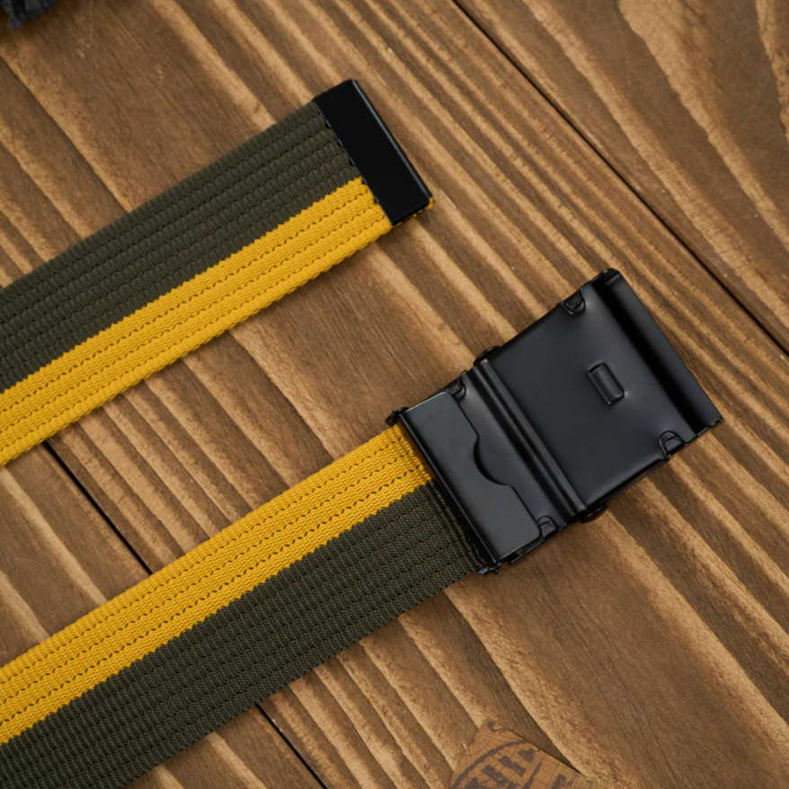 Pasek do spodni unisex 105 cm pasek parciany z klamrą dwukolorowy PW-31-105