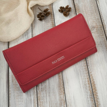 Portfel damski skórzany czerwony duży z RFID Paolo Peruzzi AL-01-RD – elegancki i funkcjonalny dodatek