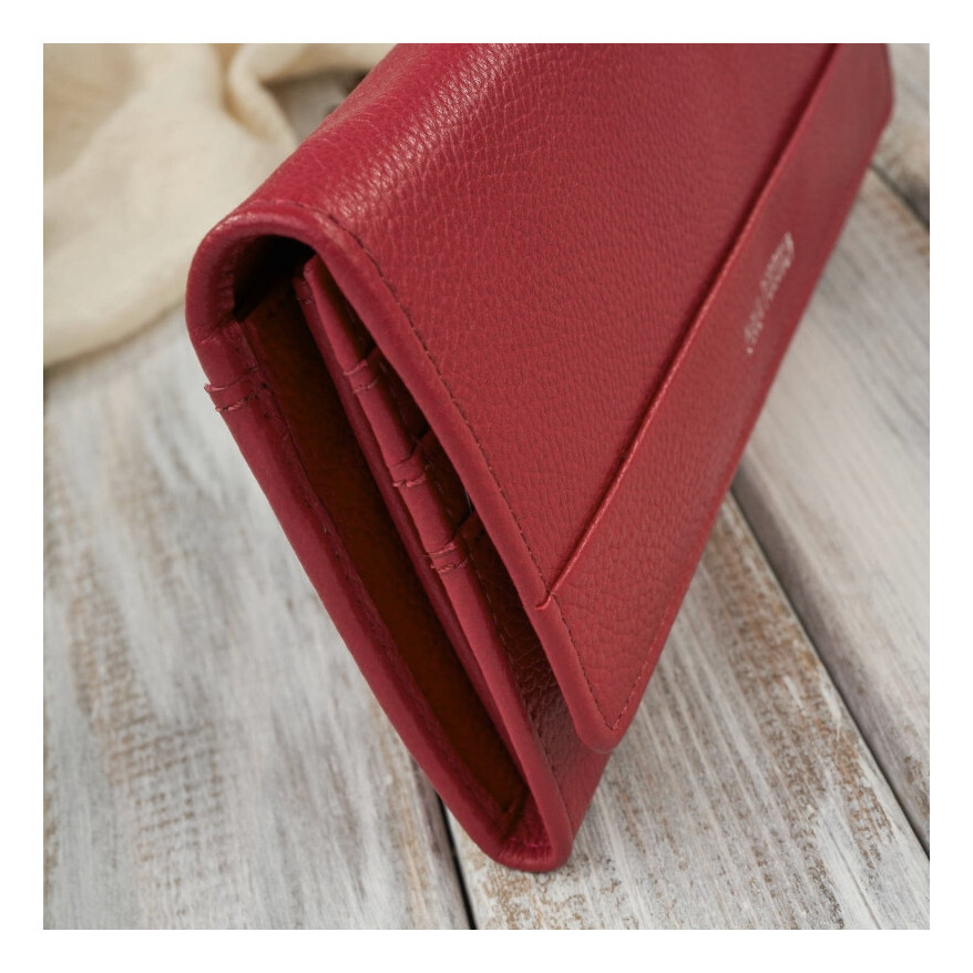 Portfel damski skórzany czerwony duży z RFID Paolo Peruzzi AL-01-RD – elegancki i funkcjonalny dodatek