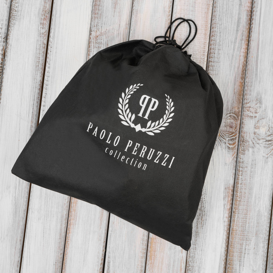 Damska mała torebka skórzana kopertówka beżowa Paolo Peruzzi KV-02-BG – na ramię i do ręki