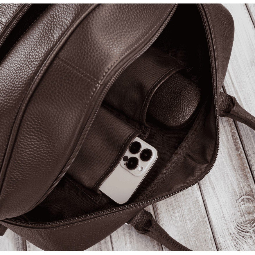 TOREBKA DAMSKA PODRÓŻNA SKÓRZANA DO RĘKI I NA RAMIĘ PAOLO PERUZZI IN-60-BR