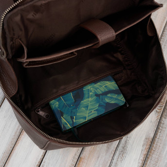 Plecak skórzany brązowy miejski do pracy premium kompaktowy Paolo Peruzzi T-144-BR