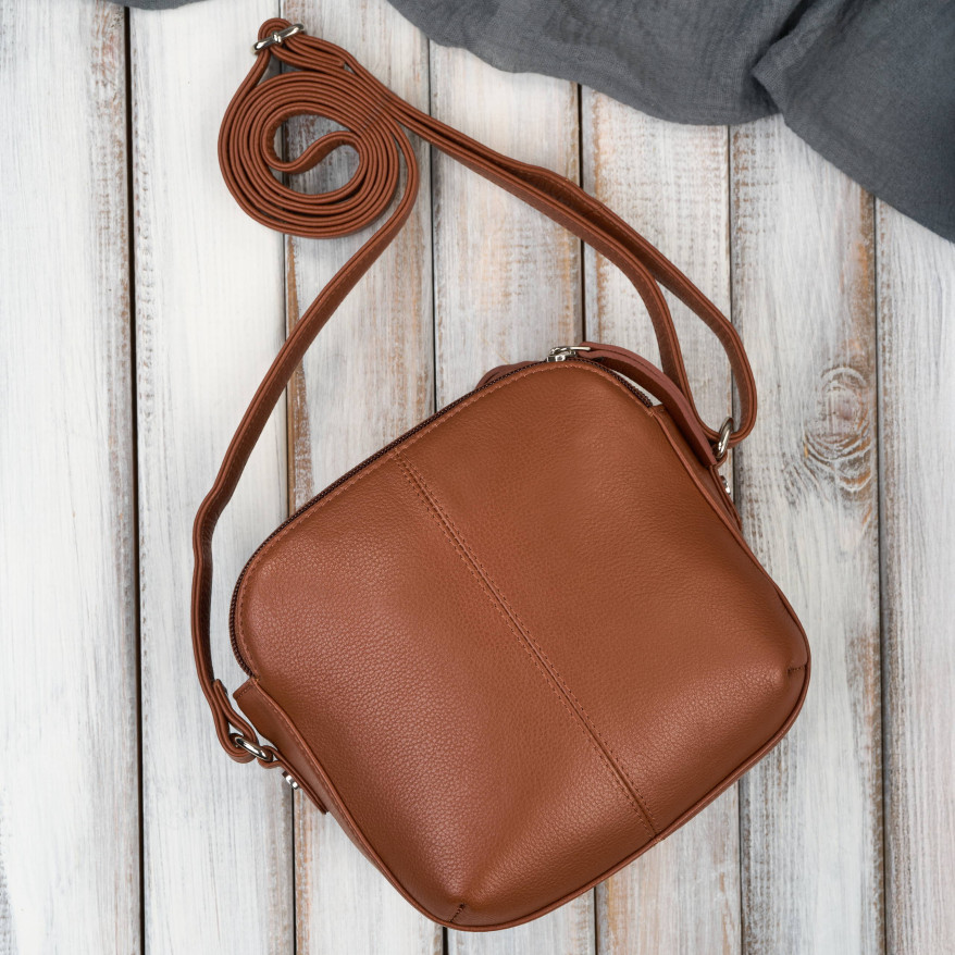 Mała torebka damska skórzana na ramię crossbody modna letnia Paolo Peruzzi AY-25-CG