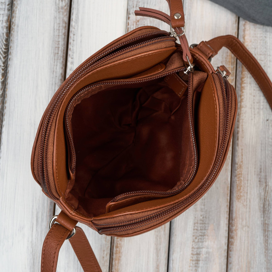 Mała torebka damska skórzana na ramię crossbody modna letnia Paolo Peruzzi AY-25-CG