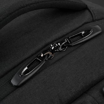 Plecak na laptopa męski wodoodporny usztywniany czarny AS-03-BL Paolo Peruzzi