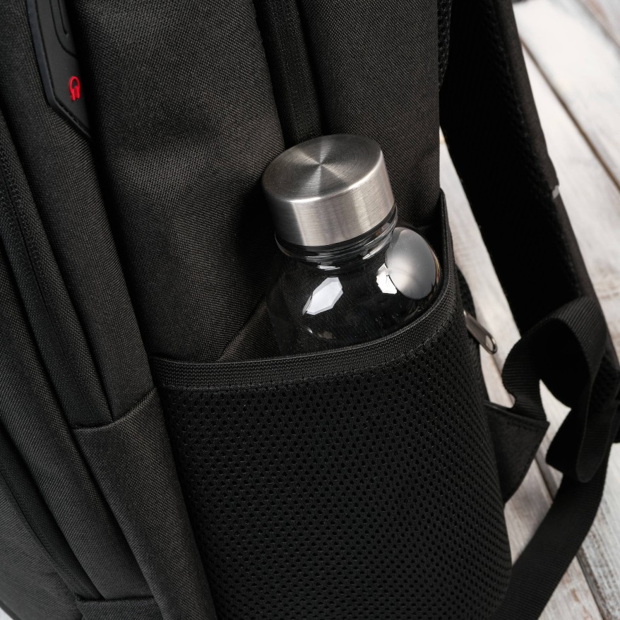 Plecak na laptopa męski wodoodporny usztywniany czarny AS-03-BL Paolo Peruzzi