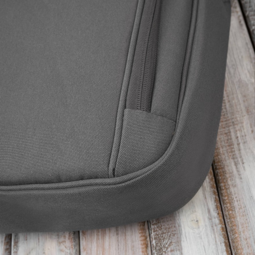 Torba na laptopa szara unisex materiałowa lekka do ręki na ramię AS-02-DGR