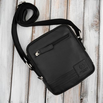 Listonoszka męska skórzana na ramię czarna Paolo Peruzzi AY-27-BL