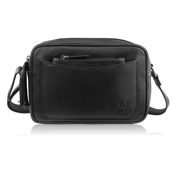 Torebka damska skórzana listonoszka na ramię czerwona Paolo Peruzzi AY-20-BL