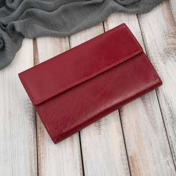 Czerwony duży portfel damski skórzany z RFID T-134-RD Paolo Peruzzi– idealny do codziennego stylu