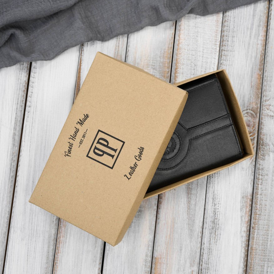 Czarny duży portfel damski skórzany z RFID T-134-BL Paolo Peruzzi– idealny do codziennego stylu