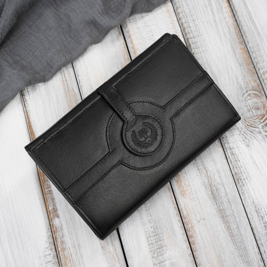 Czarny duży portfel damski skórzany z RFID T-134-BL Paolo Peruzzi– idealny do codziennego stylu