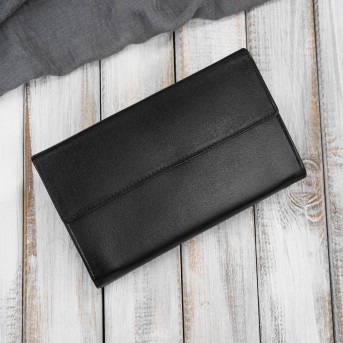 Czarny duży portfel damski skórzany z RFID T-134-BL Paolo Peruzzi– idealny do codziennego stylu