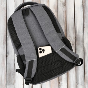 Plecak na laptopa szary wodoodporny usztywniany Paolo Peruzzi AS-03-DGR