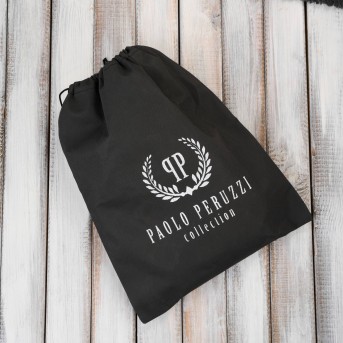 Saszetka damska skórzana nerka crossbody do ręki czarna Paolo Peruzzi SL-05-BL